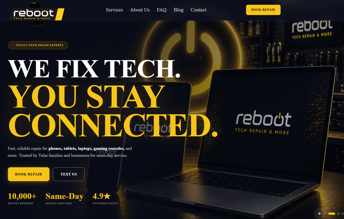 Reboot Repair portfolio
